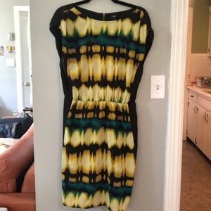 Fun tie-dye (ish) Work Dress- Medium